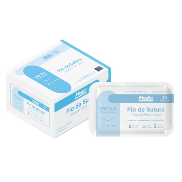 FIO DE SUTURA NÃO ABSORVÍVEL SEDA