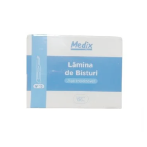 LÂMINA DE BISTURI AÇO INOXIDÁVEL