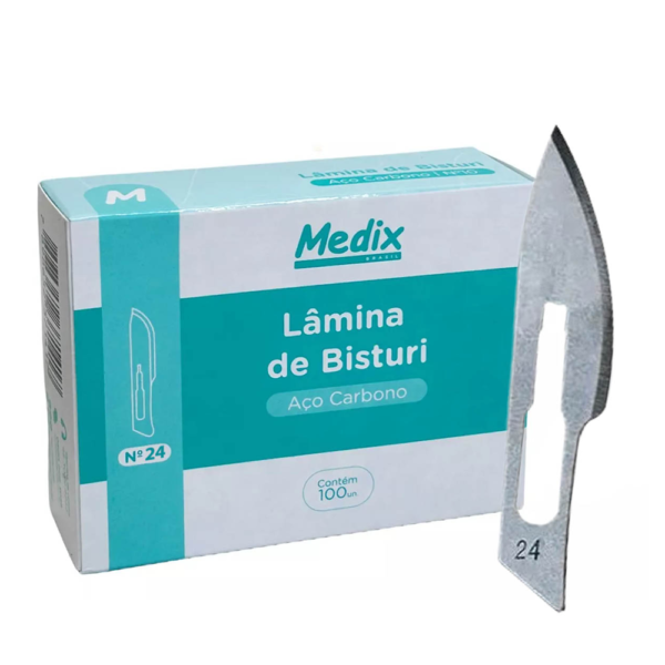 LÂMINA DE BISTURI AÇO CARBONO
